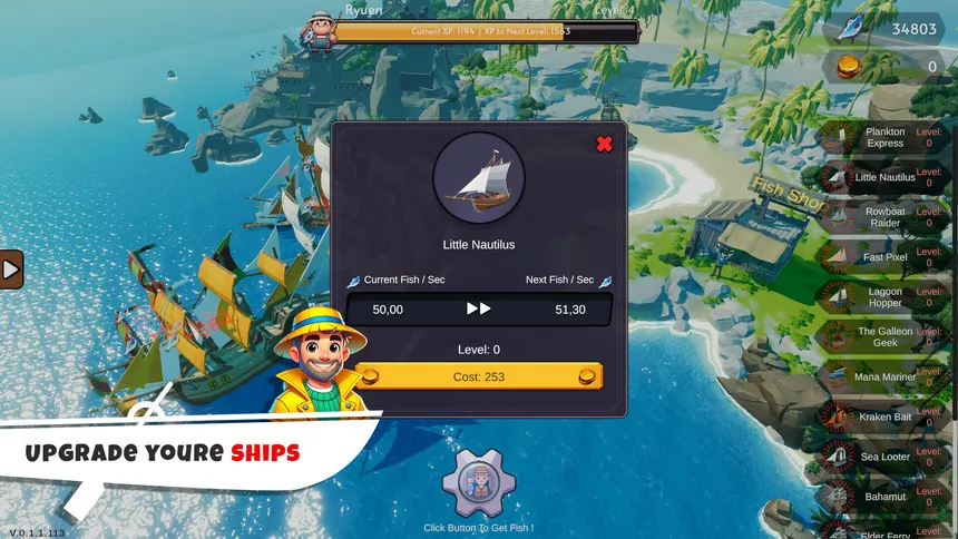 Скриншот 5 к игре Fisher Idle