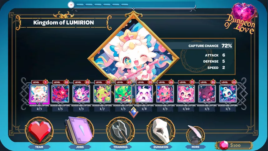 Скриншот 7 к игре DUNGEON OF LOVE: Catch Monsters