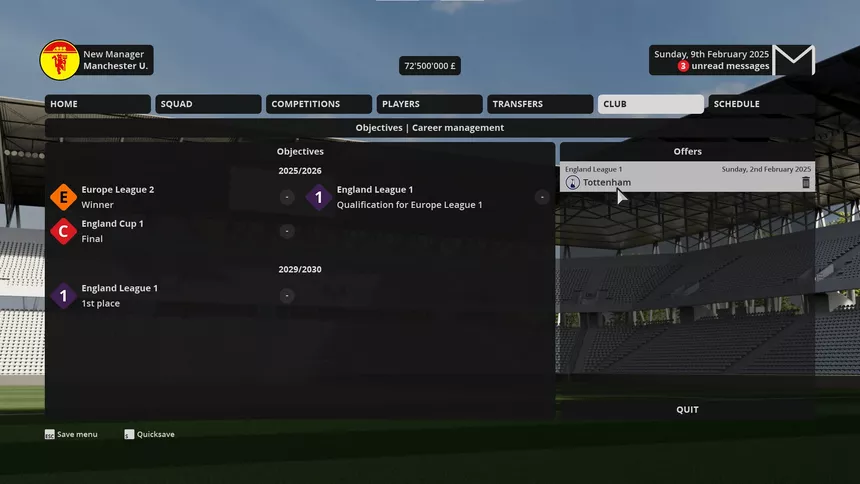 Скриншот 6 к игре Football Career Mode 26