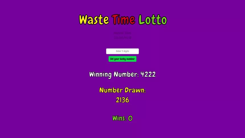 Скриншот 5 к игре Waste Time Lotto