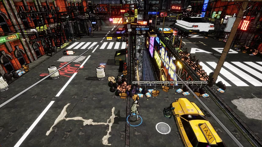 Скриншот 5 к игре Data Drift: Cyberpunk Shooter Top Down indie action