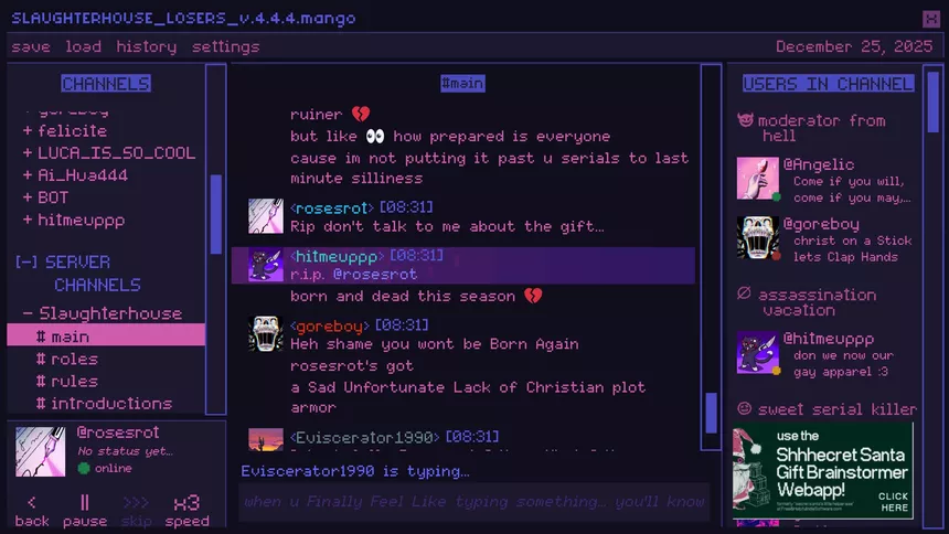 Скриншот 6 к игре A Killer Chat! Christmas