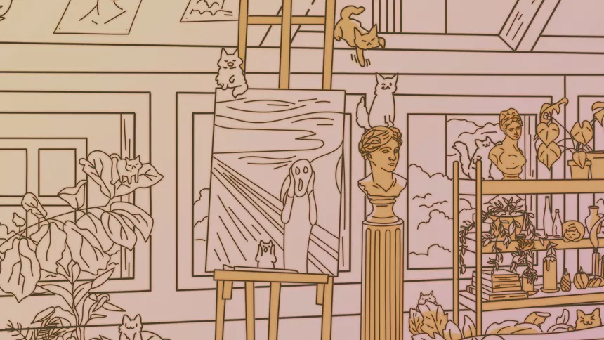Скриншот 5 к игре Cats Visiting Cozy Art Studios