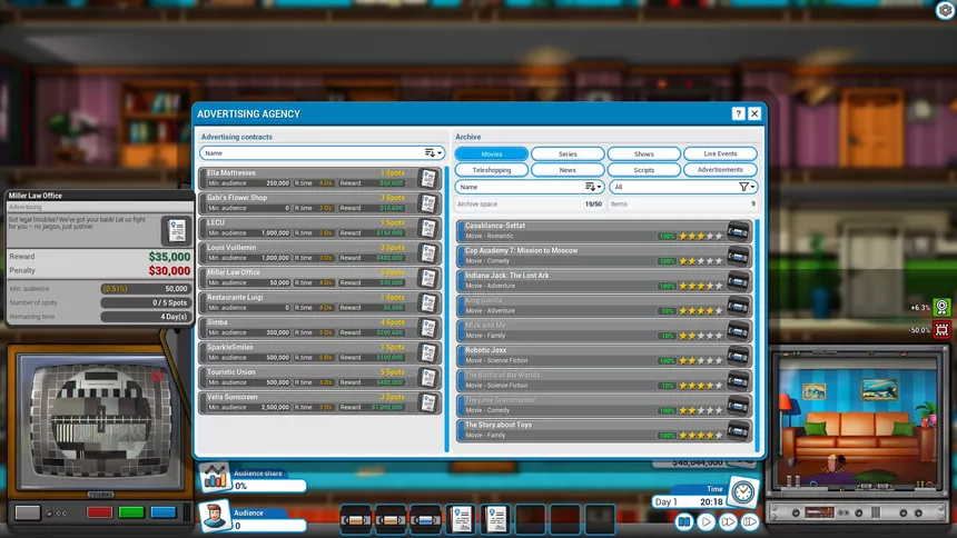 Скриншот 5 к игре Mad Television Tycoon