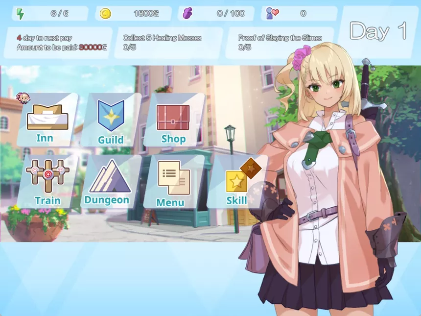 Скриншот 7 к игре Dungeon with Girl