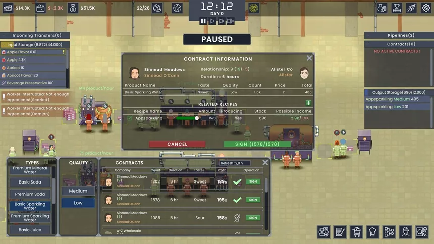 Скриншот 6 к игре Fizz Flow: Factory Management