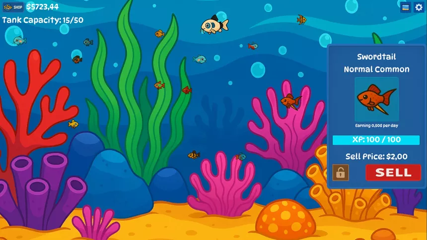 Скриншот 5 к игре Easy Bubbles: Social Fishkeeping