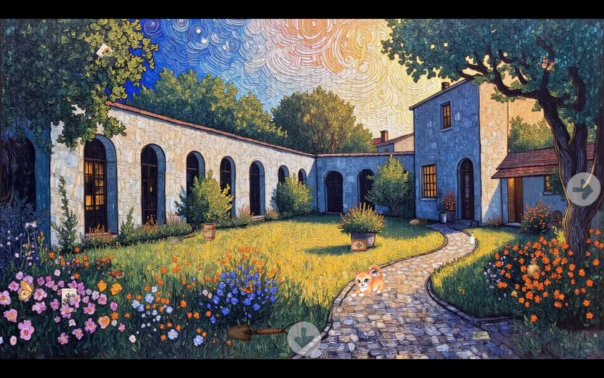 Скриншот 5 к игре Meow Time Machine: VAN GOGH