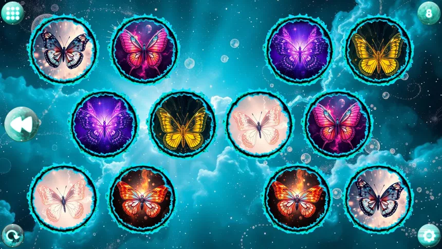 Скриншот 5 к игре Space Memory: Butterflies