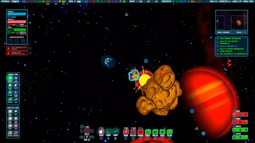 Скриншот 7 к игре SPACEROCKS