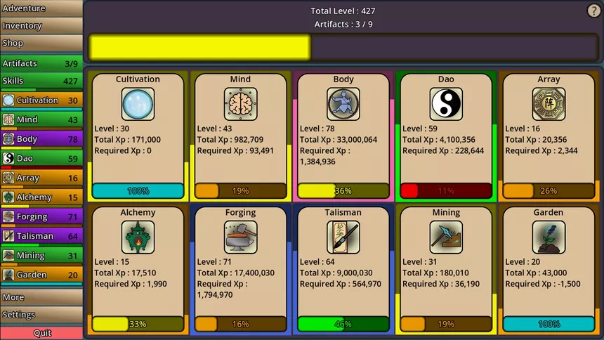 Скриншот 8 к игре Idle Cultivation