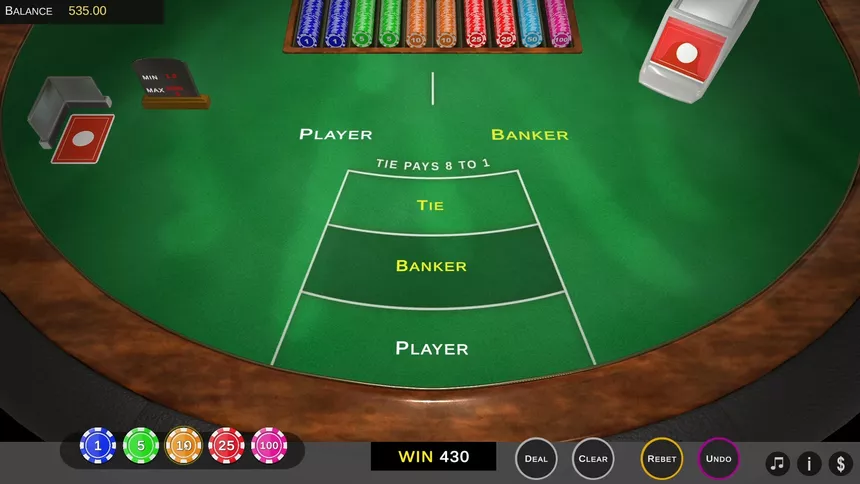 Скриншот 5 к игре Baccarat
