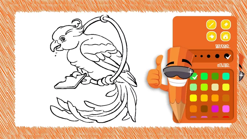 Скриншот 5 к игре Bird Coloring