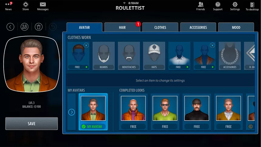 Скриншот 8 к игре Рулетка онлайн: Roulettist