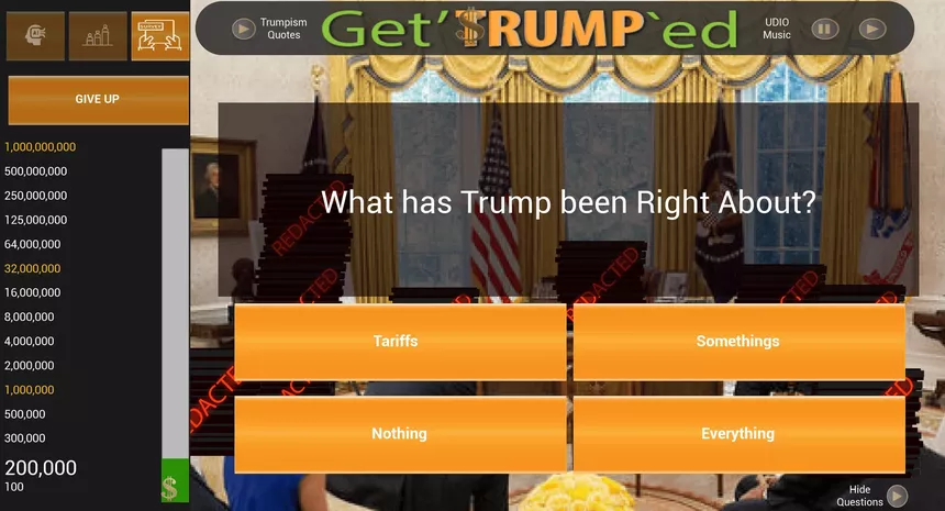 Скриншот 5 к игре Get'TRUMP`ed Trivia