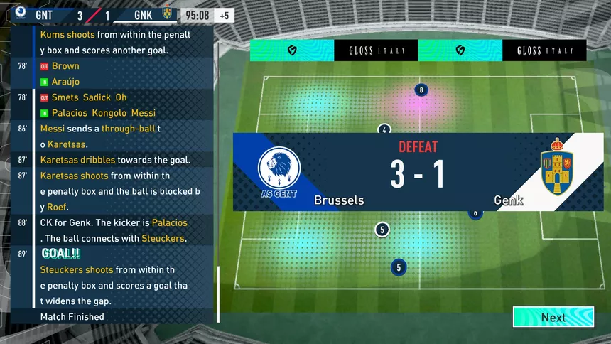 Скриншот 5 к игре SEGA FOOTBALL CLUB CHAMPIONS