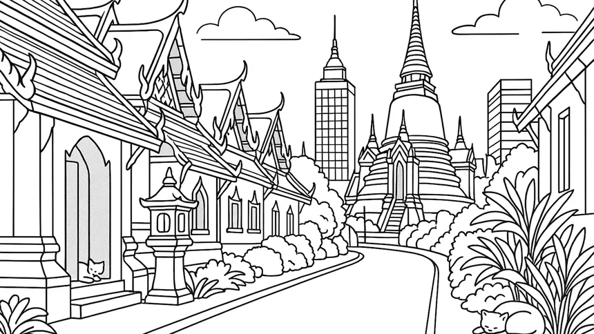 Скриншот 5 к игре 100 Cats Lost in Thailand Find & Color