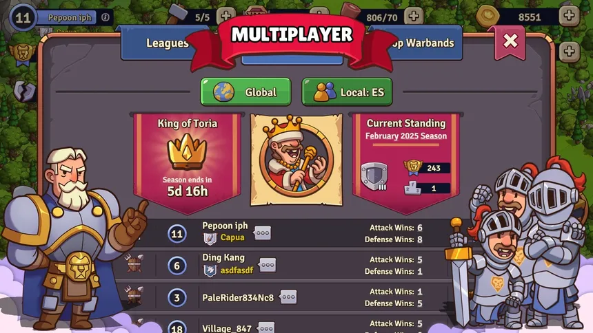 Скриншот 5 к игре Bandits vs Lords: Epic Clash