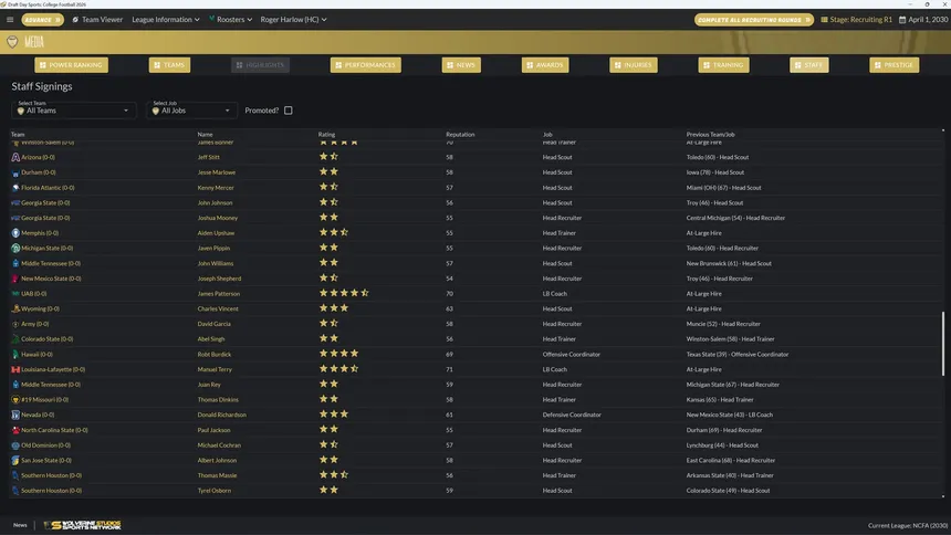 Скриншот 5 к игре Draft Day Sports: College Football 2026