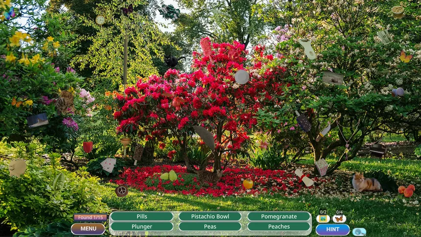 Скриншот 5 к игре Peaceful Gardens 2: Cute Cats - Hidden Objects Collector's Edition
