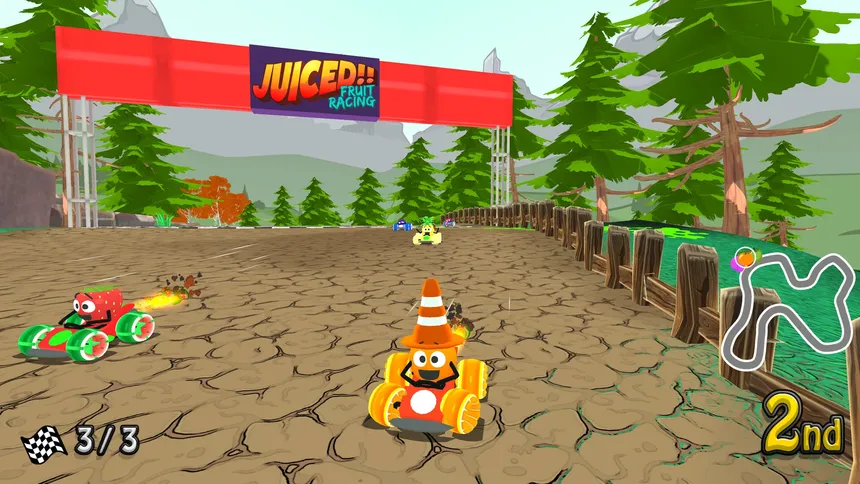 Скриншот 8 к игре Juiced Fruit Racing
