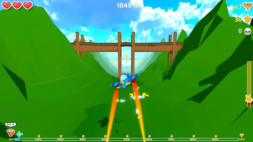 Скриншот 6 к игре Перелёт! 100KM! Горы!
