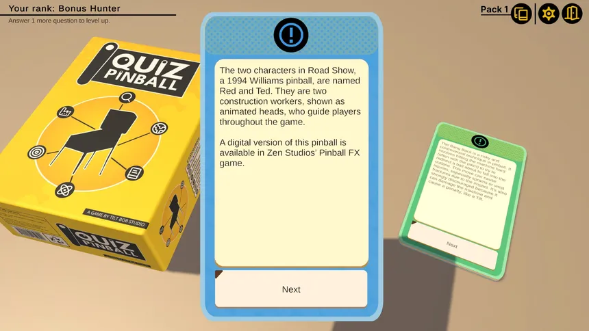 Скриншот 7 к игре Quiz Pinball: The Quiz You Didn't Know You Needed
