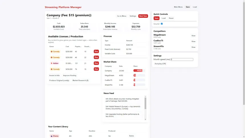 Скриншот 5 к игре Streaming Platform Manager