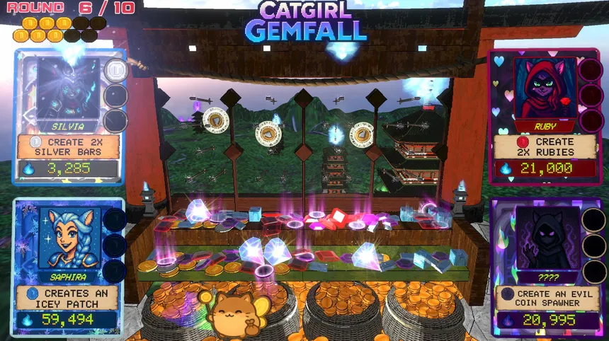 Скриншот 5 к игре Catgirl Gemfall
