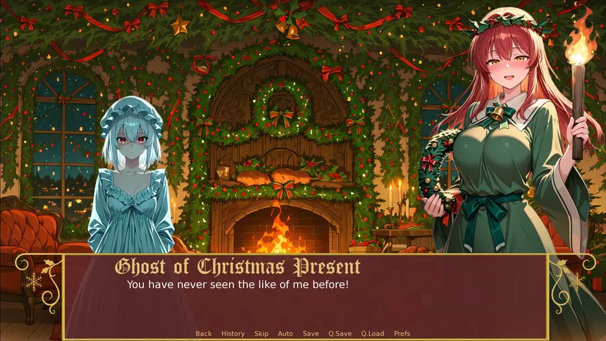 Скриншот 5 к игре A Christmas Carol: But With Anime Girls