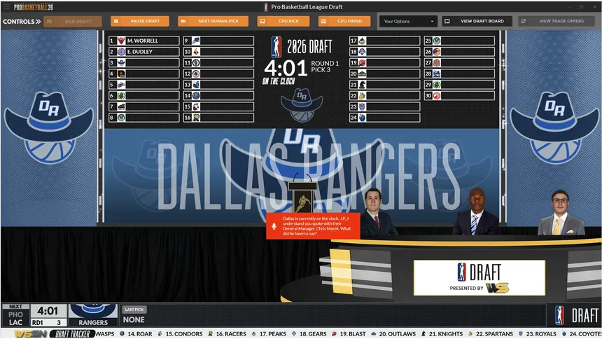 Скриншот 7 к игре Draft Day Sports: Pro Basketball 2026