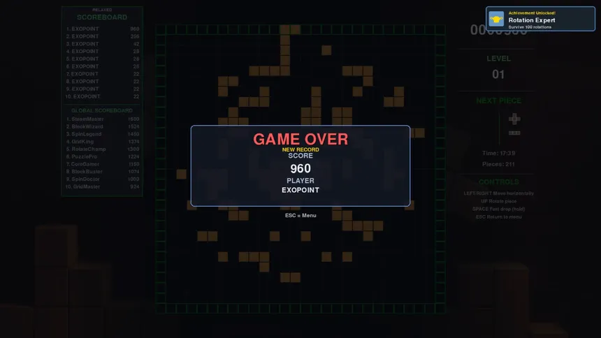 Скриншот 5 к игре SpinGrid: Core Block Puzzle