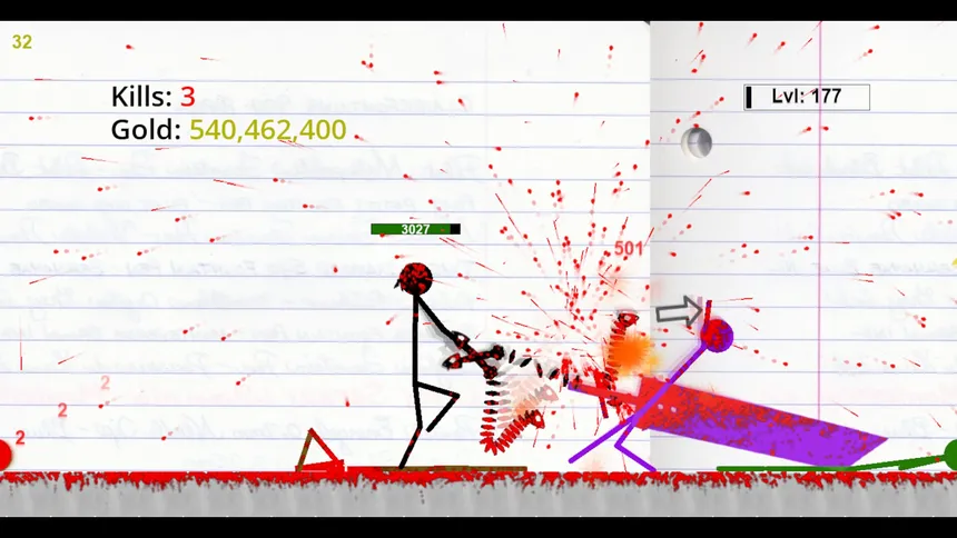 Скриншот 8 к игре Stickman Physics Battle Arena