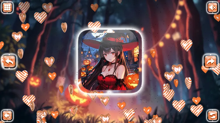 Скриншот 6 к игре Lovely Anime Puzzle: Halloween