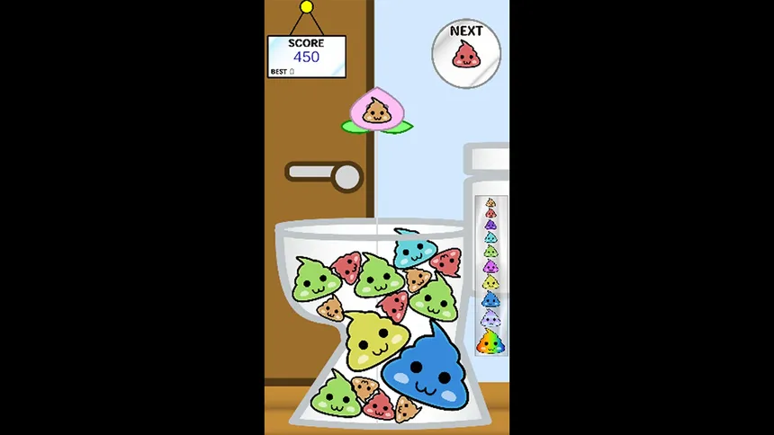 Скриншот 5 к игре Poop Game【Suika-Style Falling Puzzle】