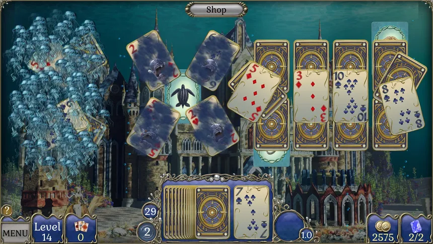 Скриншот 8 к игре Jewel Match Atlantis Solitaire 5 - Collector's Edition