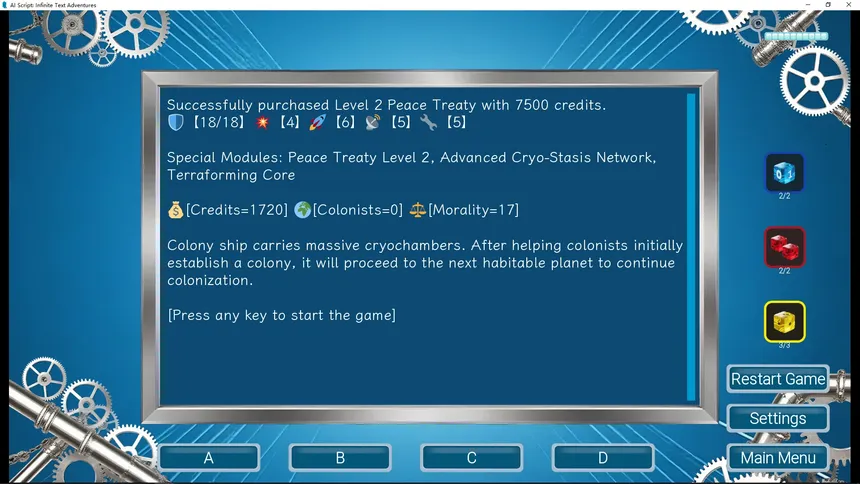 Скриншот 5 к игре AI Script: Infinite Text Adventures