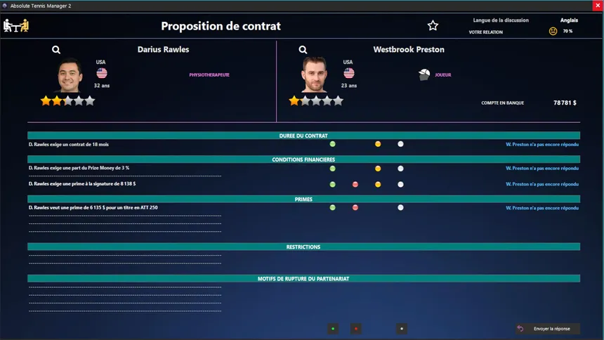 Скриншот 7 к игре Absolute Tennis Manager 2