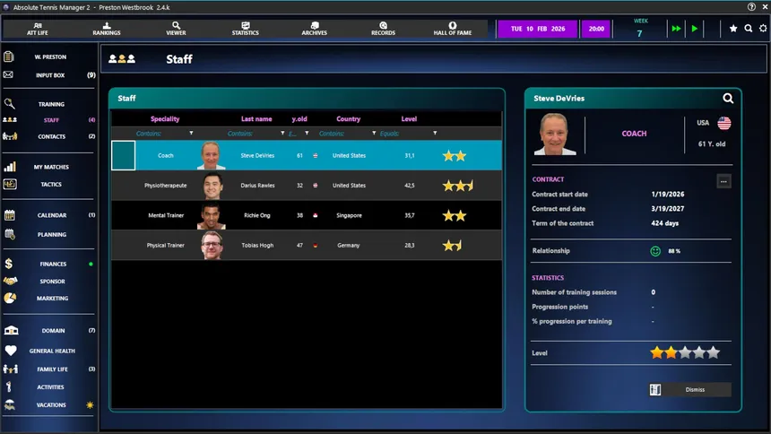 Скриншот 8 к игре Absolute Tennis Manager 2
