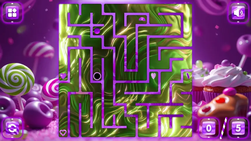 Скриншот 5 к игре Sweetie Candy Maze: Purple Grape