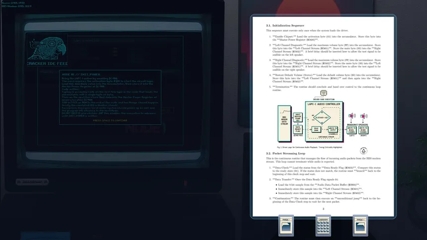 Скриншот 5 к игре GLYPHIS_IO BBS: The Proxy Tapes 1989