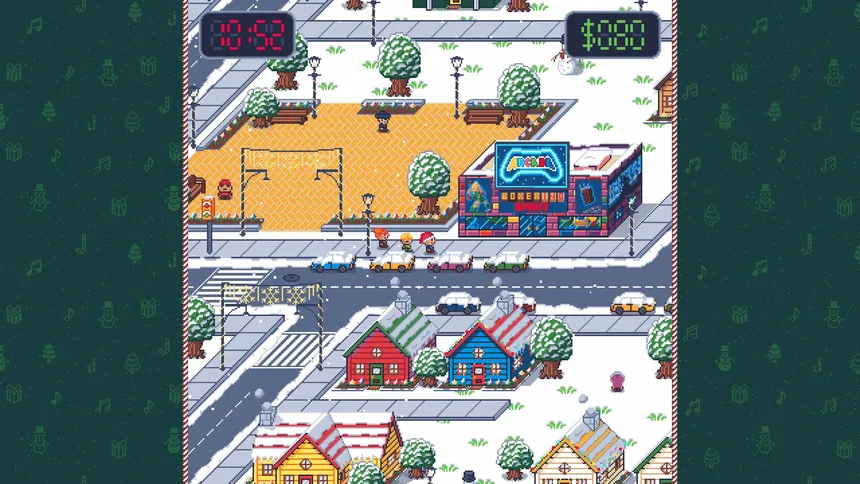 Скриншот 5 к игре Touch Grass: A Bit-Sized Christmas Adventure