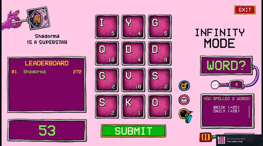 Скриншот 6 к игре Five Letters Only