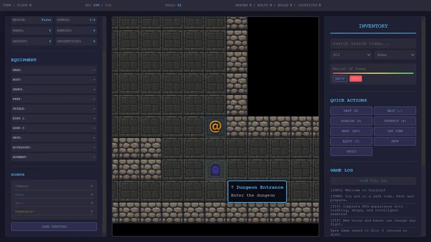 Скриншот 6 к игре Dunjinn