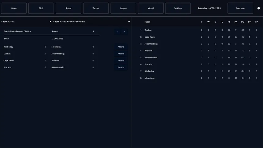 Скриншот 6 к игре Rugby Career Manager