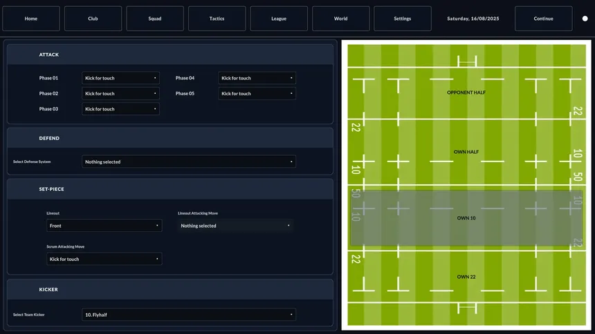 Скриншот 8 к игре Rugby Career Manager
