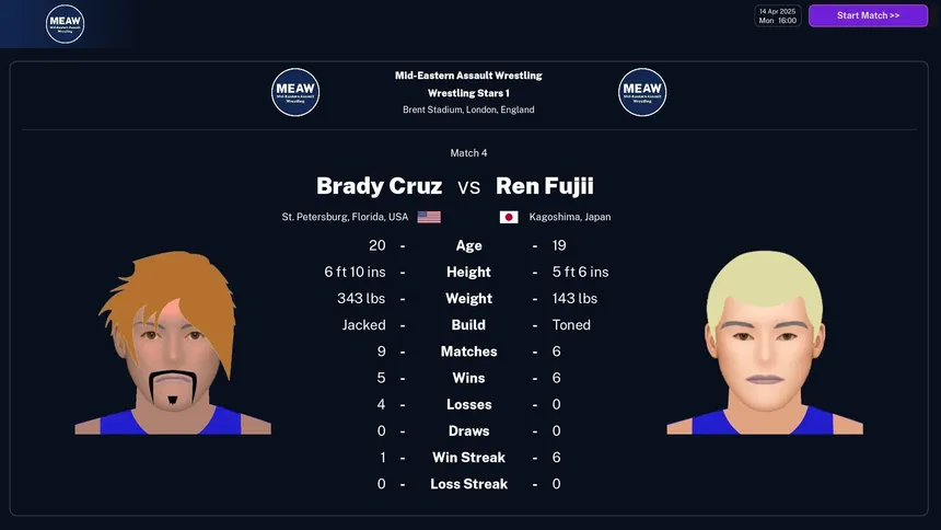 Скриншот 6 к игре Shoot Pro Wrestling 2