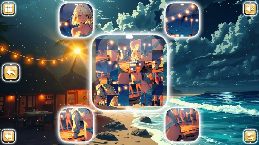 Скриншот 6 к игре Lovely Anime Puzzle: Summer