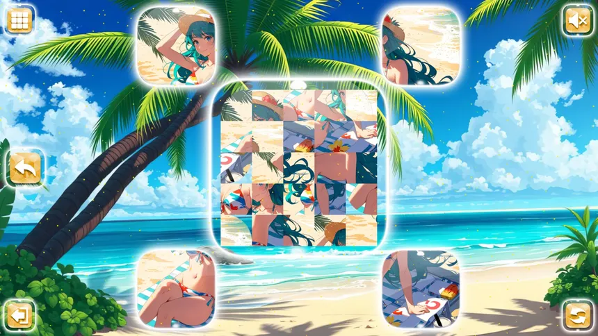Скриншот 8 к игре Lovely Anime Puzzle: Summer