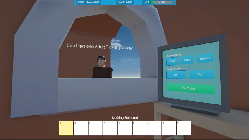 Скриншот 5 к игре Roller Coaster Park Simulator